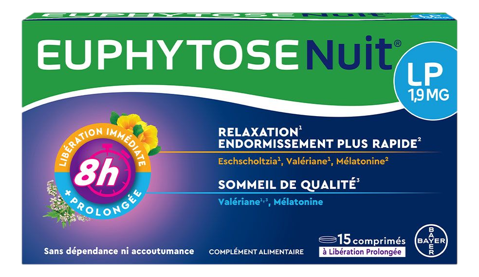 EUPHYTOSENUIT LP 1,9 MG relaxation sommeil de qualité