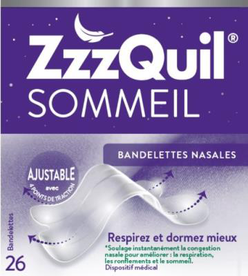 ZZZQUIL SOMMEIL bandelettes nasales   26 bandelettes