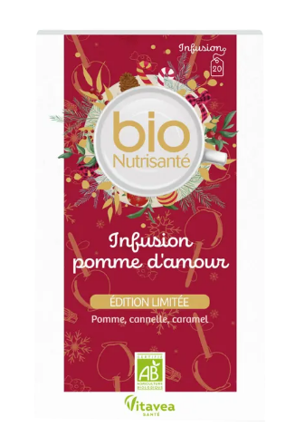 INFUSIONS BIO pomme d'amour   20 sachets