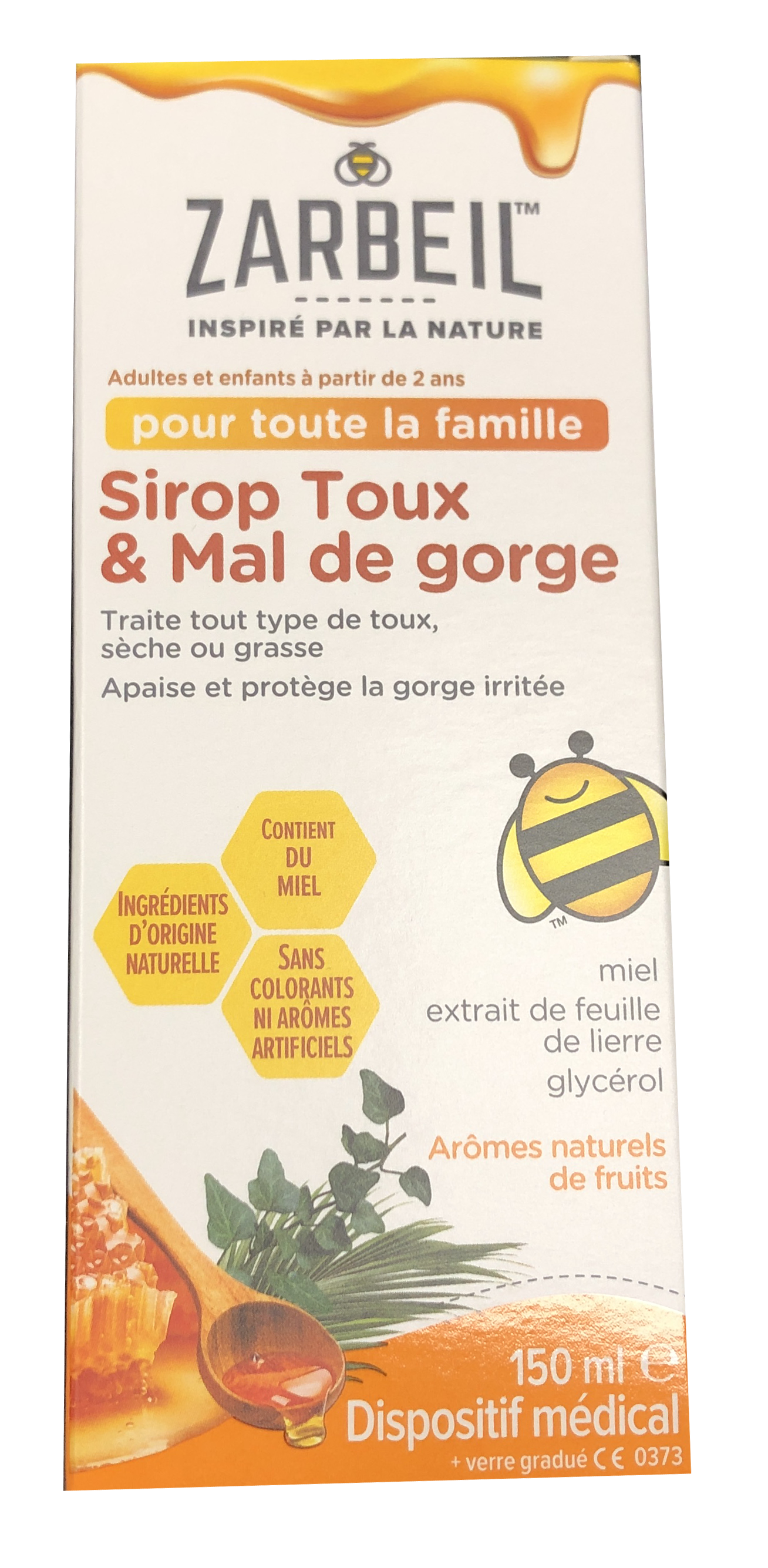 Zarbeil sirop toux et mal de gorge  